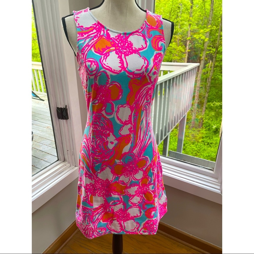 LILLY PULITZER DRESS S  | PEEP KEYHOLE OPEN BACK DRESS S | luxury summer dress S - Picture 3 of 8
